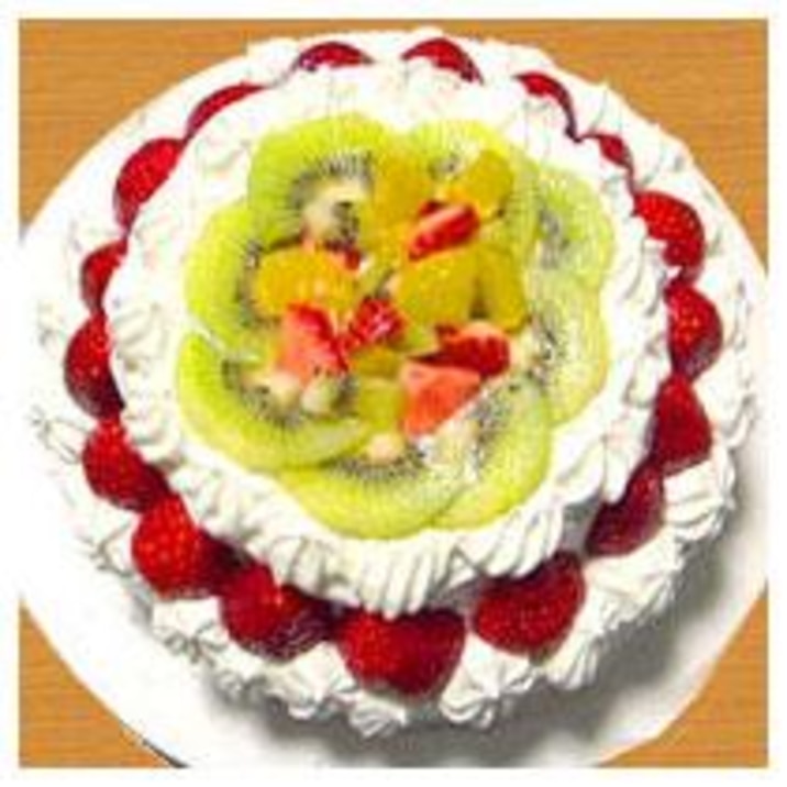 フルーツたっぷり クリスマスの二段ケーキです レシピ 作り方 By Torezu 楽天レシピ